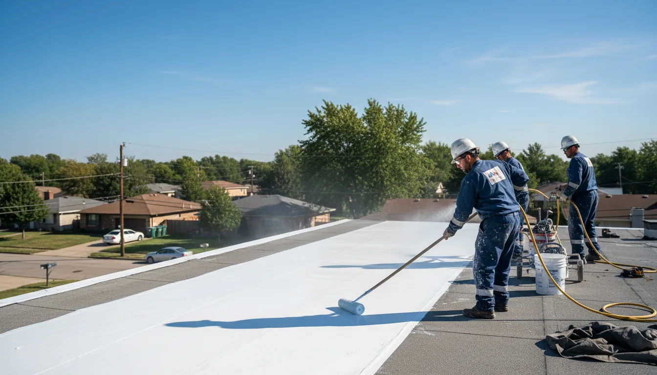 Commercial roof coating in Dearborn Heights, MI near me